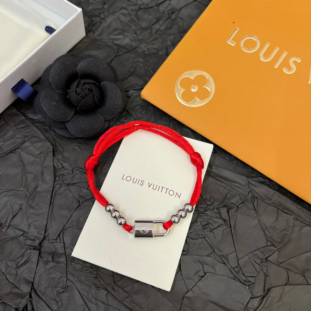 Couple love lock braided bracelet mysite