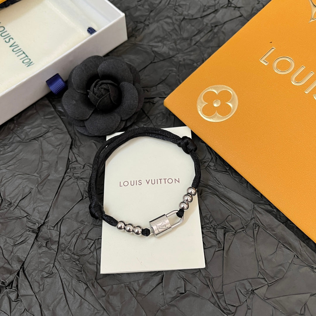 Couple love lock braided bracelet mysite