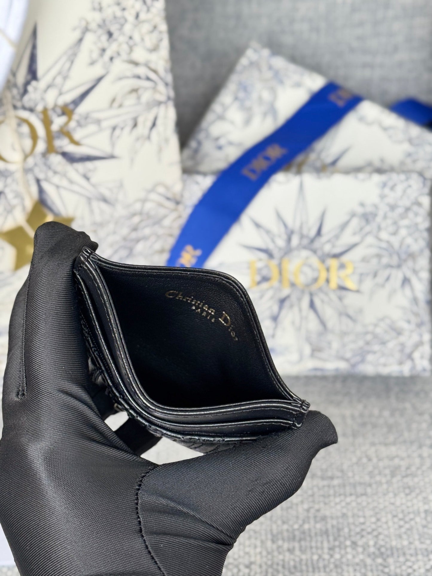 CD Miss Dior Freesia card holder 10.5cm Sheepskin mysite