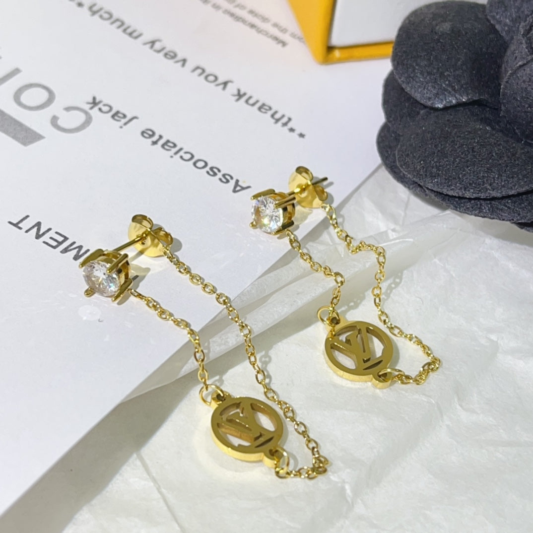 Crystal pendant earrings mysite