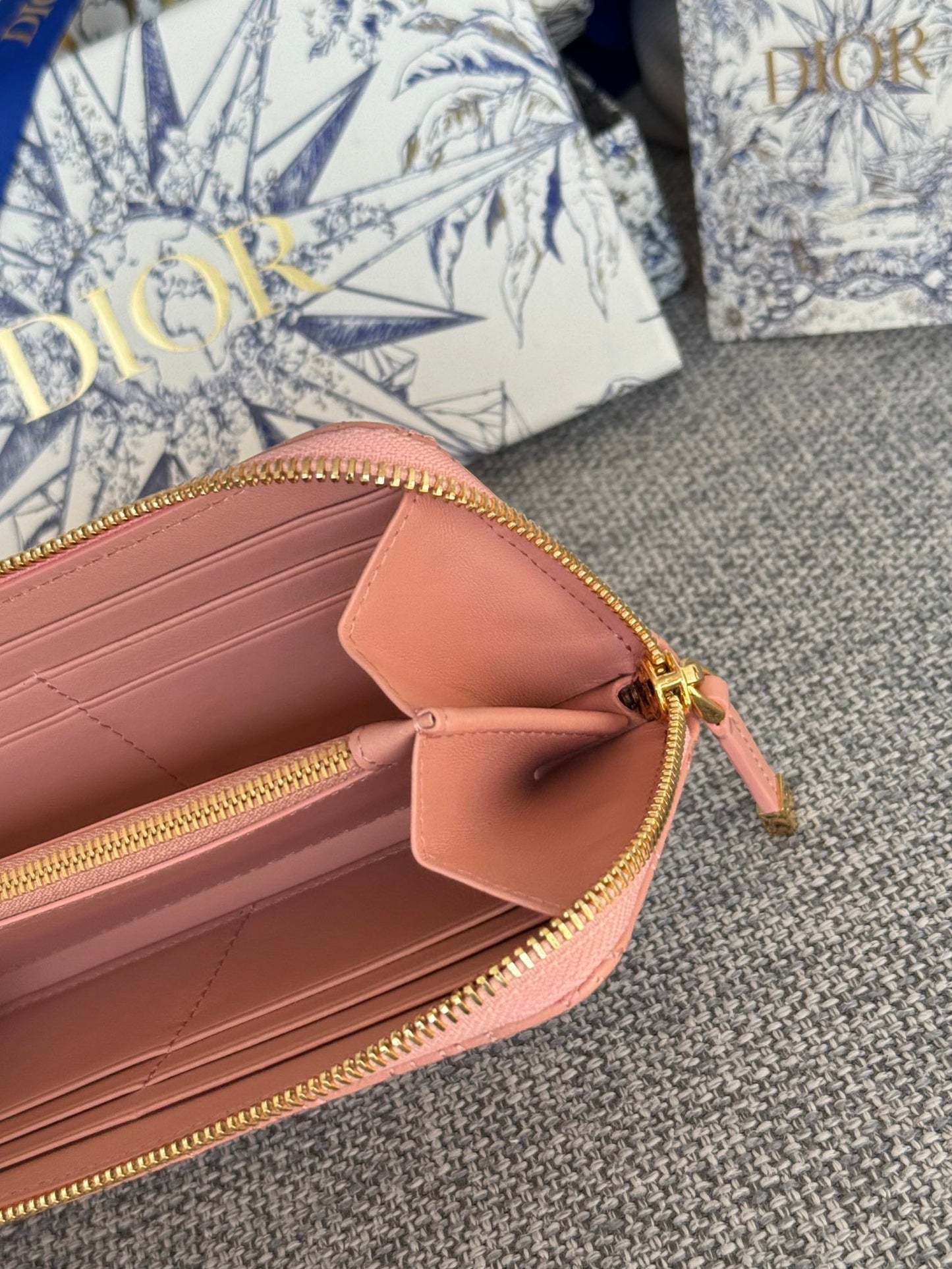 CD Miss Dior Freesia Zipper Wallet Lambskin GHW mysite