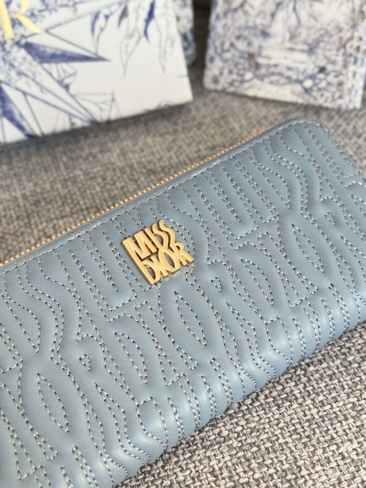 CD Miss Dior Freesia Zipper Wallet Lambskin GHW mysite