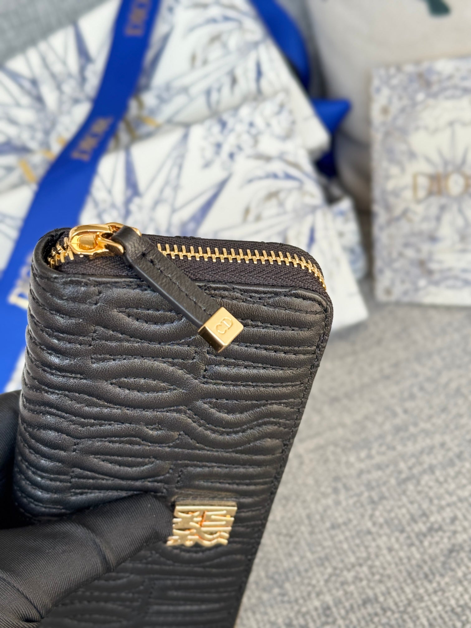 CD Miss Dior Freesia Zipper Wallet Lambskin GHW mysite