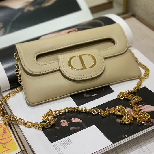 CD Diordouble Bag Beige Calfskin 336771 mysite