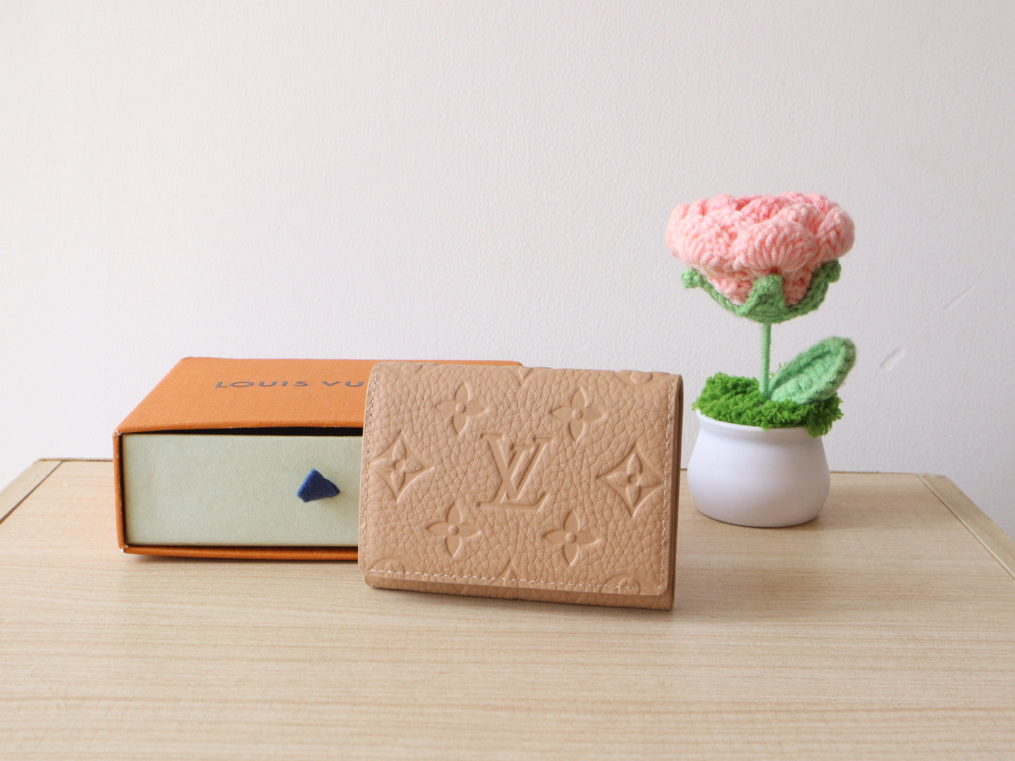 LV Envelope Business Card Holder Monogram Grained Taurillon Cowhide mysite