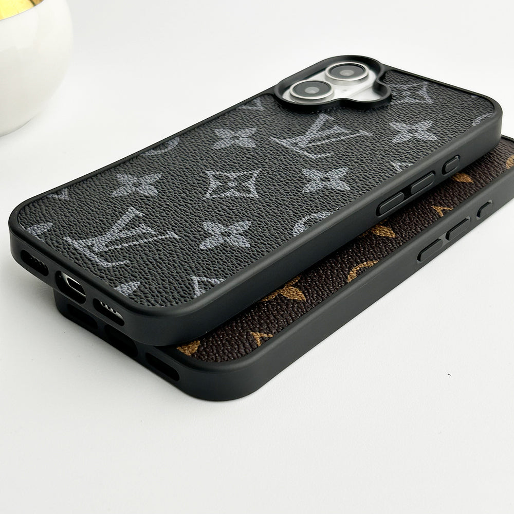 Luxury Brand Leather Case For iPhones mysite