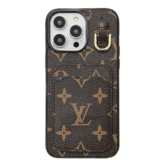 Lou Card Holder Leather iPhone Case mysite