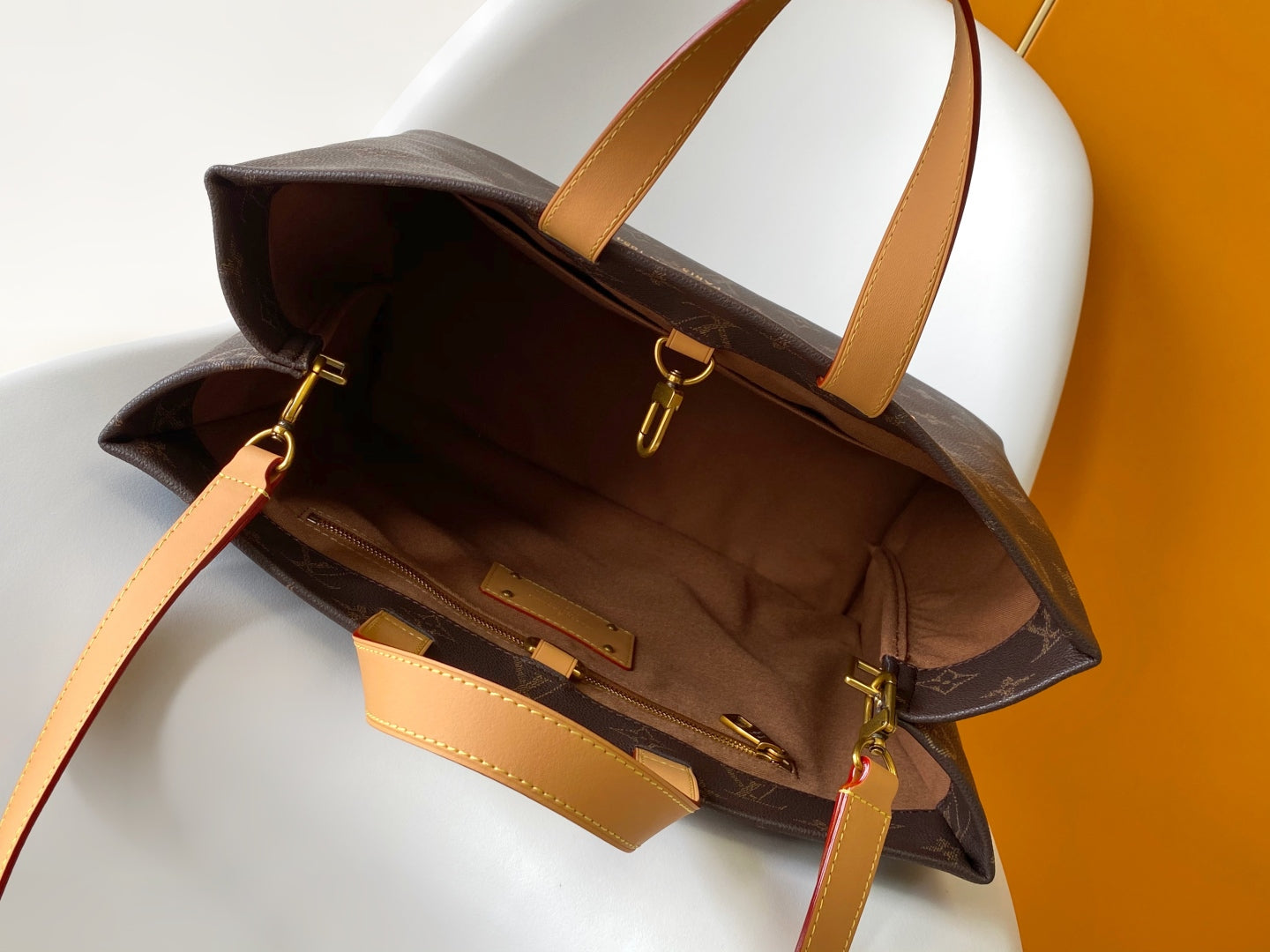 LV Shopper Tote MM 40cm Brown Monogram Canvas GHW mysite