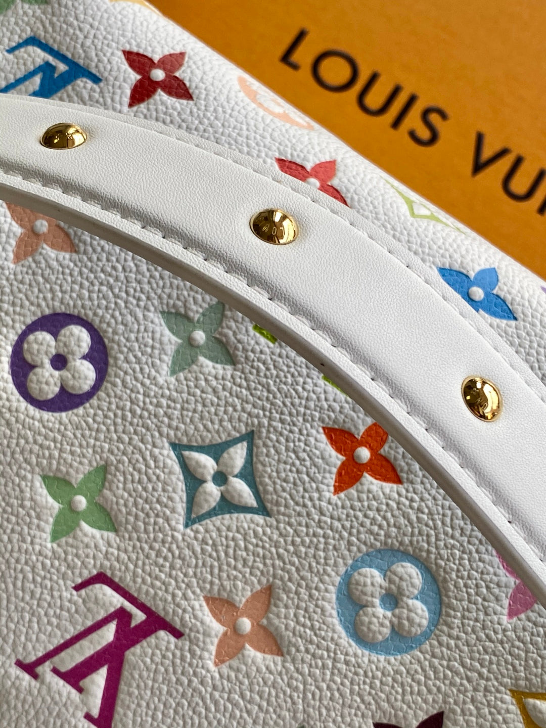 LV x TM M14046 Side Trunk 23.5cm Multicolor Cowhide GHW mysite