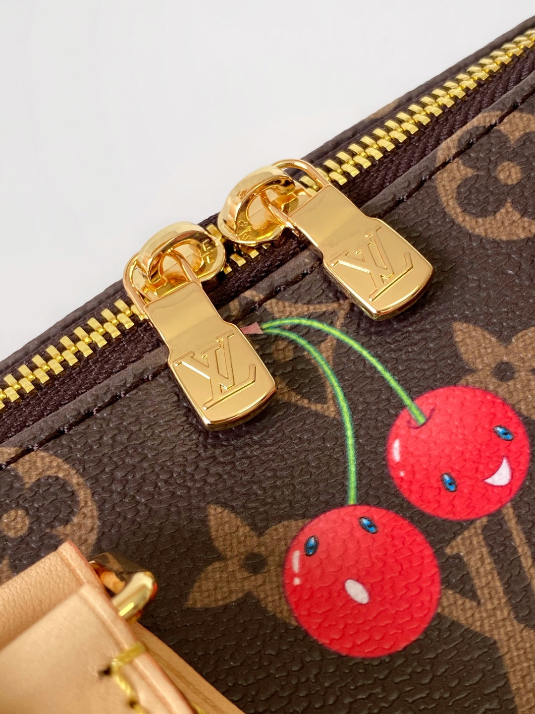 LV x TM Speedy Bandoulière 20cm Brown Monogram Cherry Canvas Cowhide GHW mysite