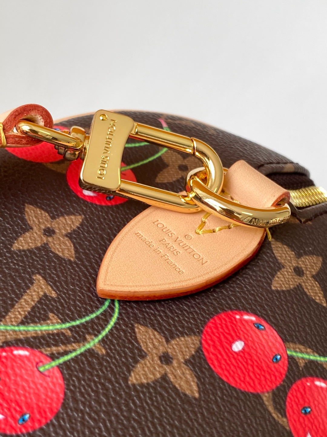 LV x TM Speedy Bandoulière 20cm Brown Monogram Cherry Canvas Cowhide GHW mysite