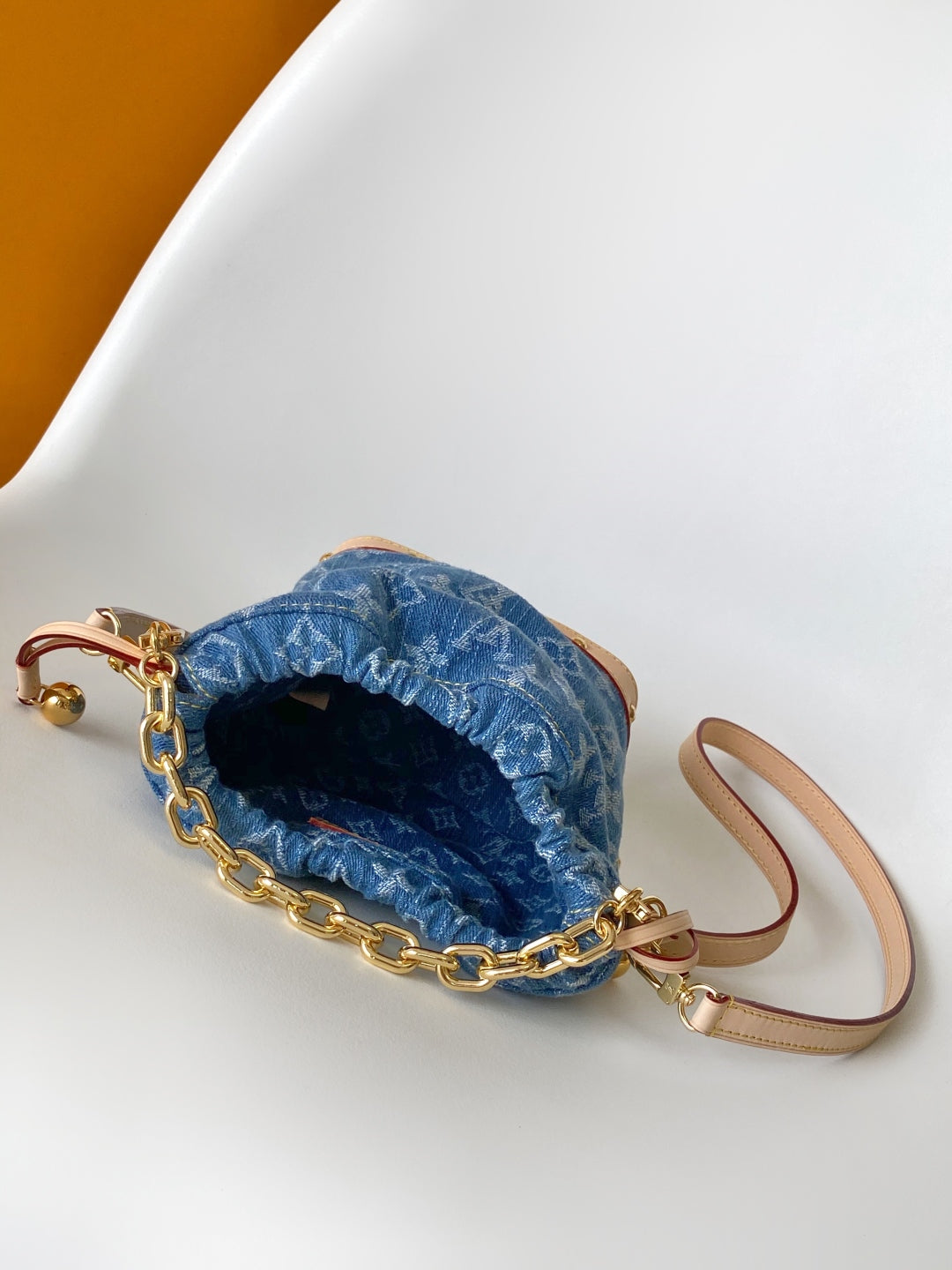 LV Nano Noé Bag Blue Beige Frabic Leather 251719 mysite