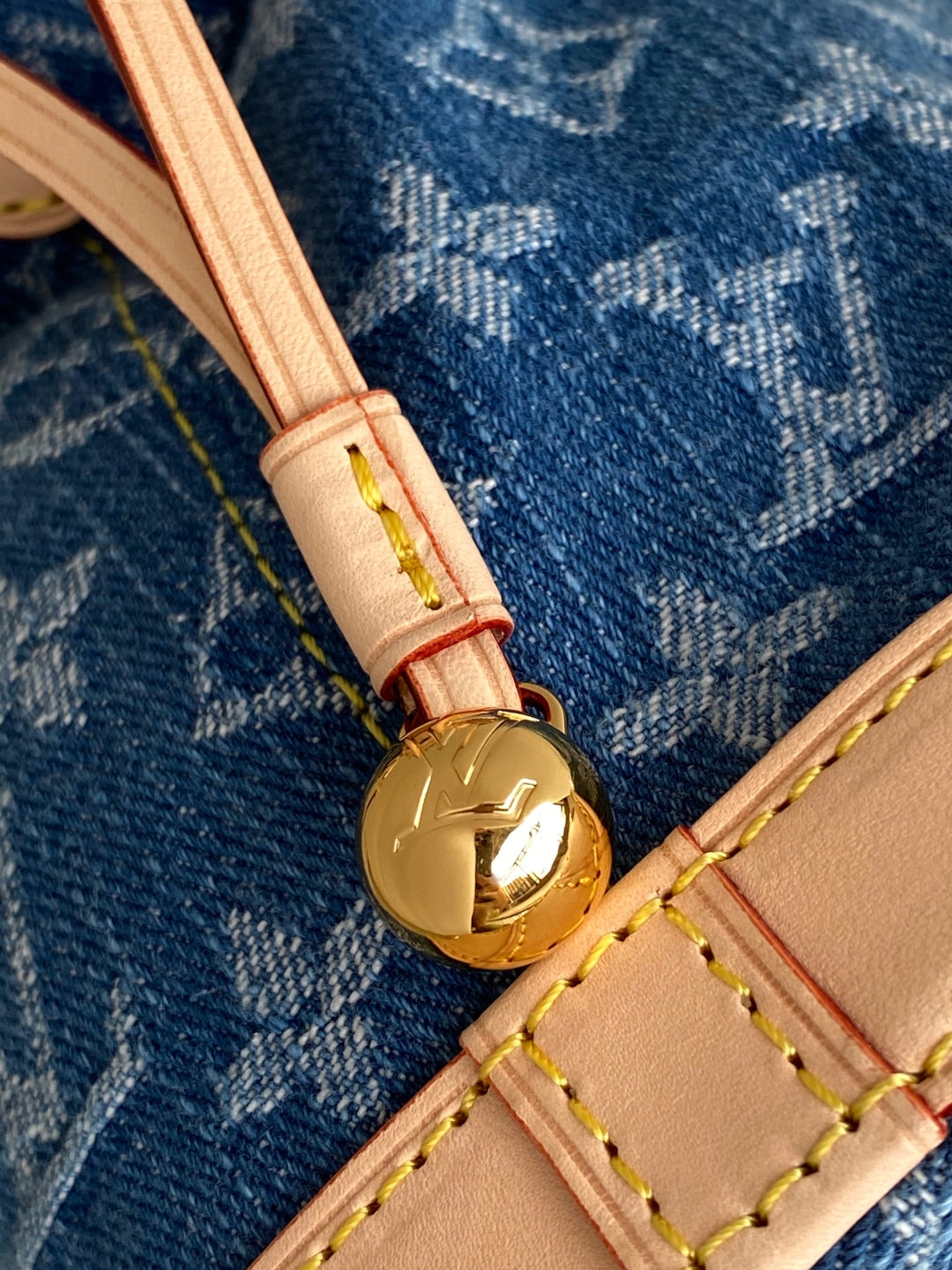 LV Nano Noé Bag Blue Beige Frabic Leather 251719 mysite