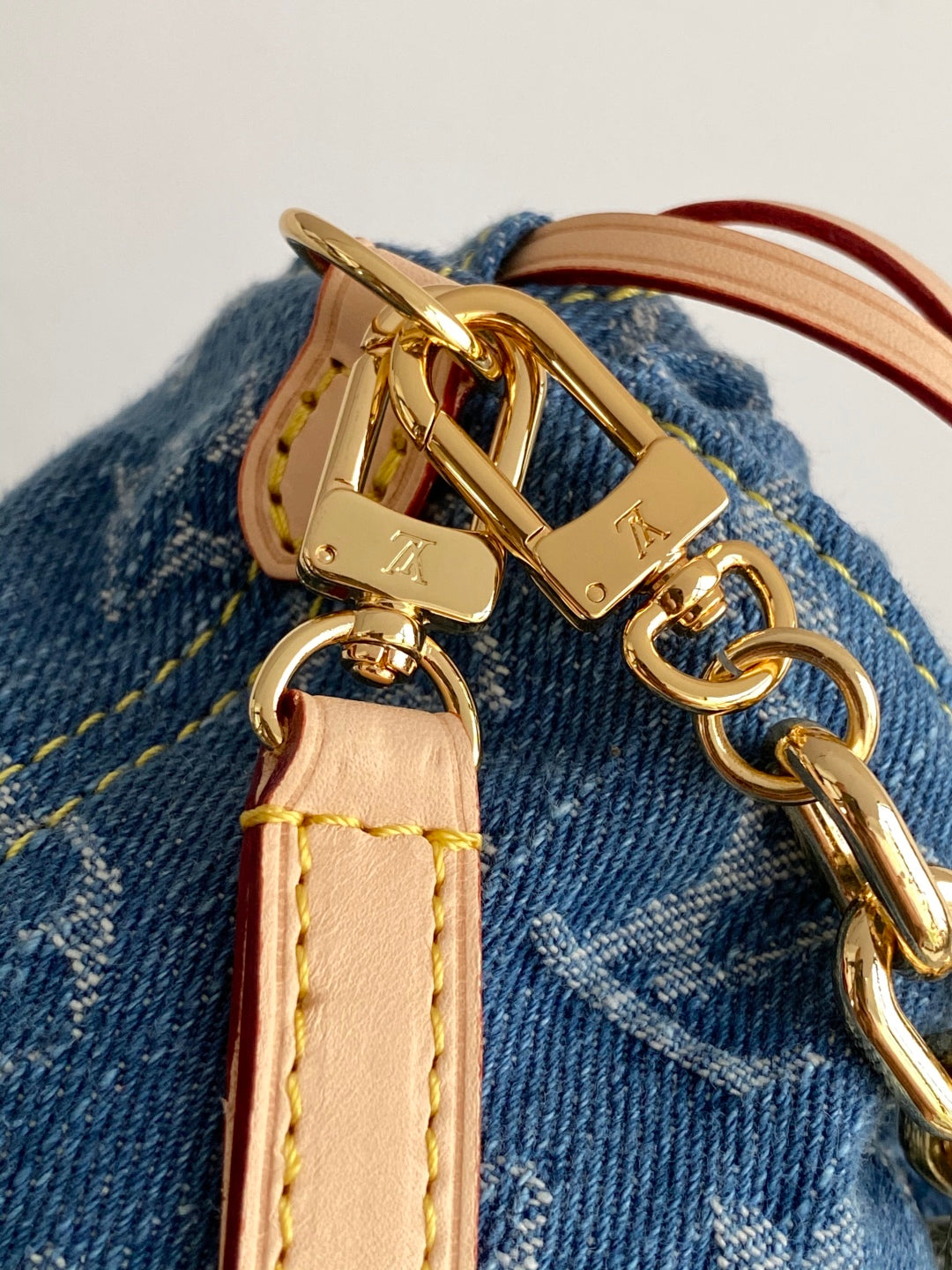 LV Nano Noé Bag Blue Beige Frabic Leather 251719 mysite