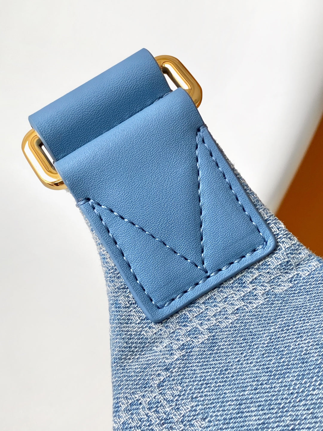 LV  Rush Bumbag Denim Blue Cotton 3D Effect Damier Denim Pattern mysite