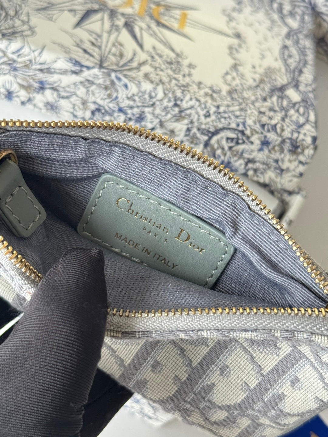 CD 30 Montaigne Coin Purse Key Bag Grey Jacquard GHW mysite