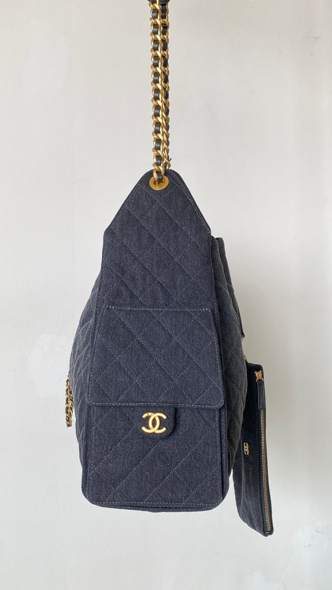 CC 25C Hobo Bags 40cm Dark Blue Denim mysite