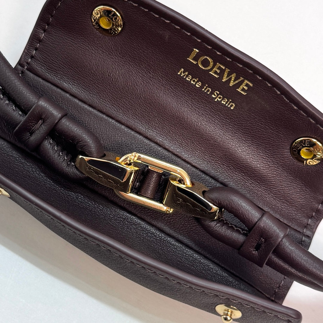 Loewe Madrid Handbag 28.5 Dark Reddish Brown Cowhide mysite