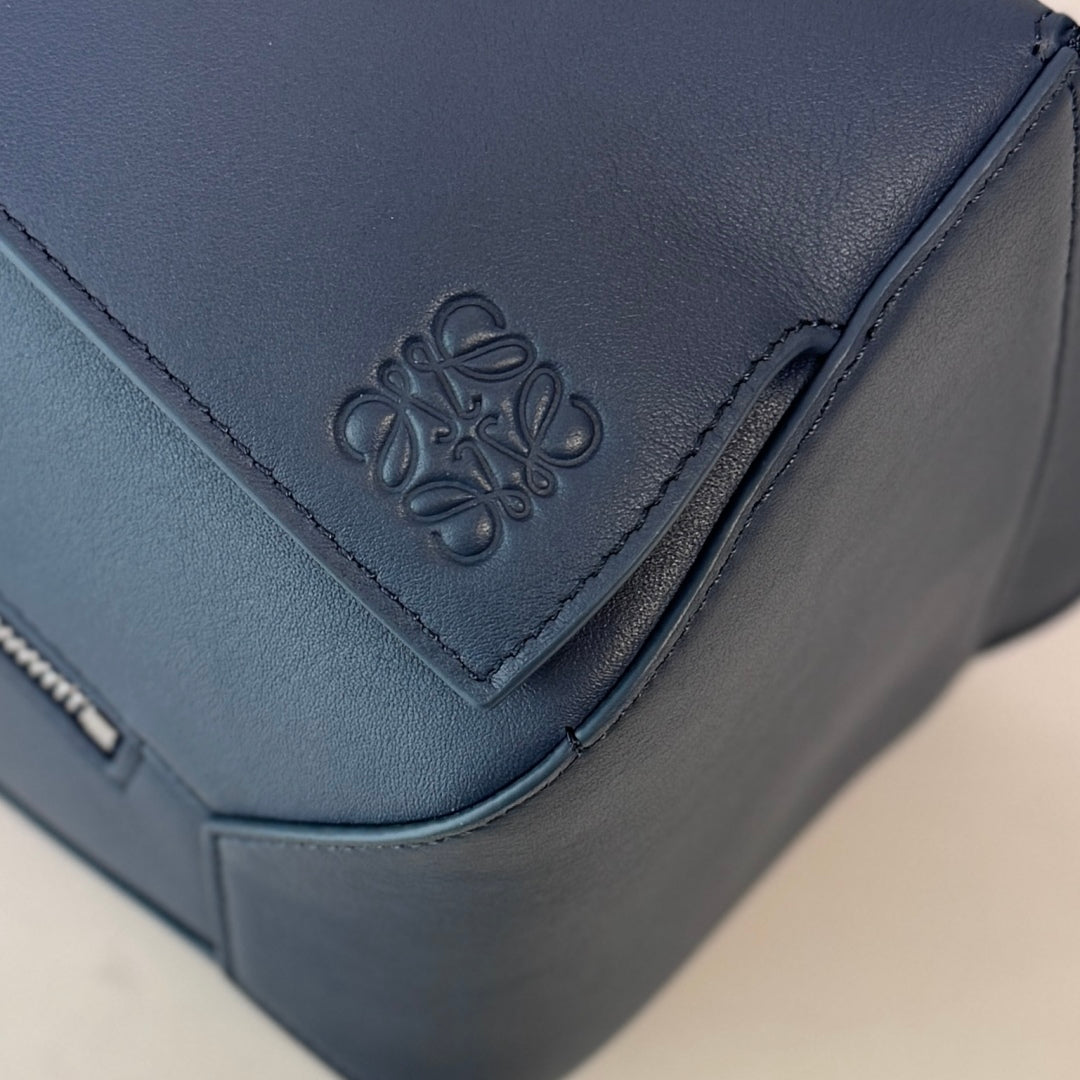 Loewe Puzzle Waist Bag 24 Navy Blue Cowhide mysite