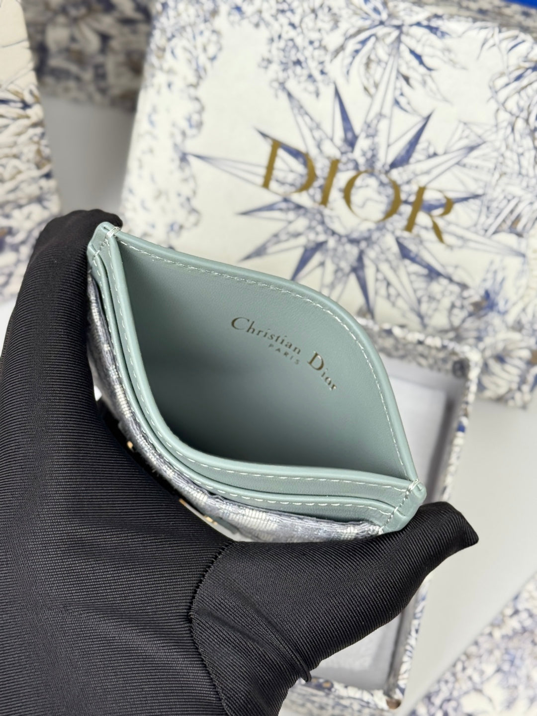 CD 30 Montaigne Freesia Card Holder 10cm Grayish Jacquard mysite