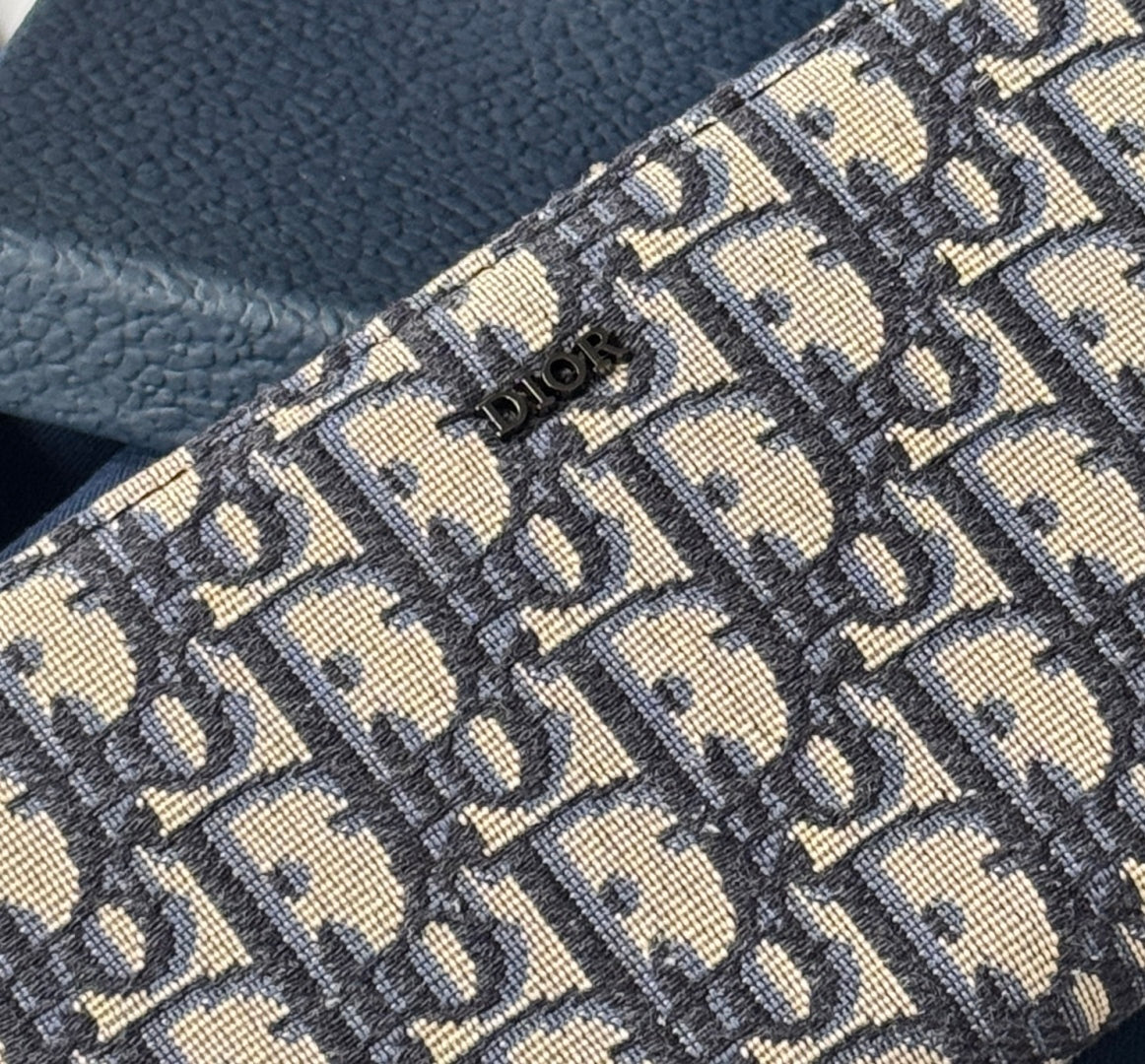 CD Long Zipped Wallet 19.8cm Beige Black Jacquard mysite