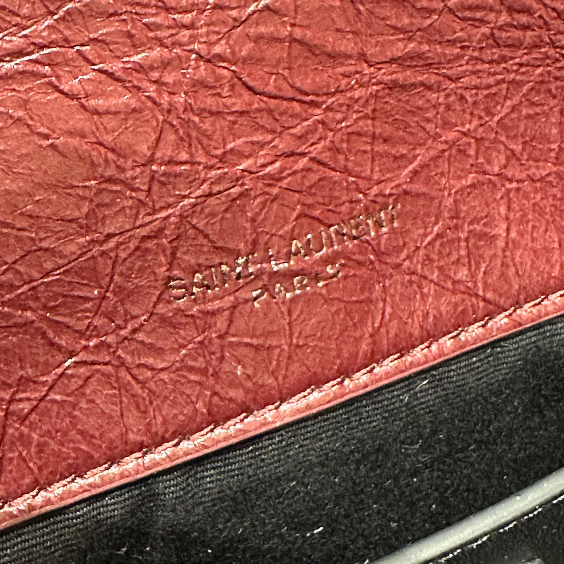 YSL Niki Baby Bag Burgundy Calfskin 338872 mysite