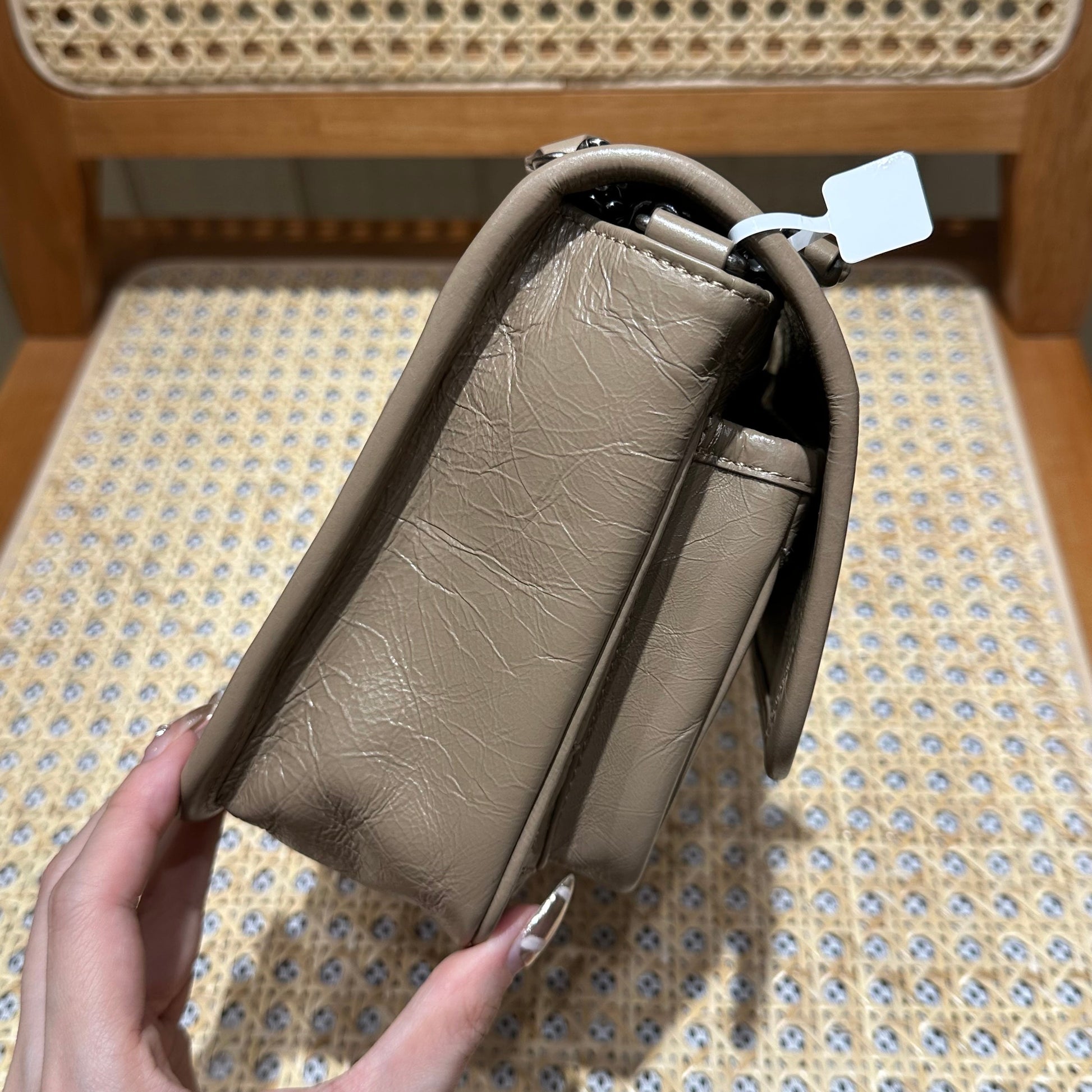 YSL Niki Baby Bag Beige Calfskin 338878 mysite