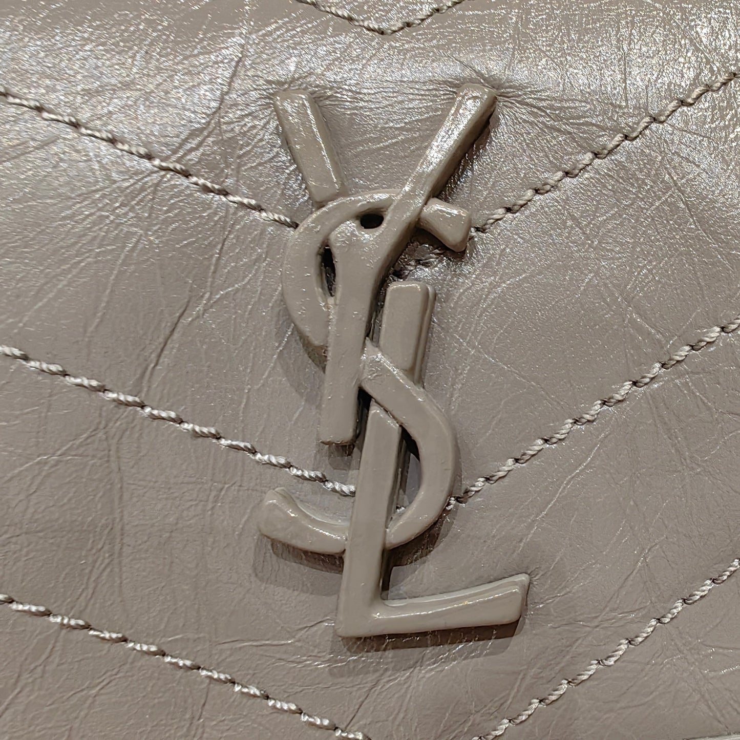 YSL Niki Baby Bag Gray Calfskin 338884 mysite