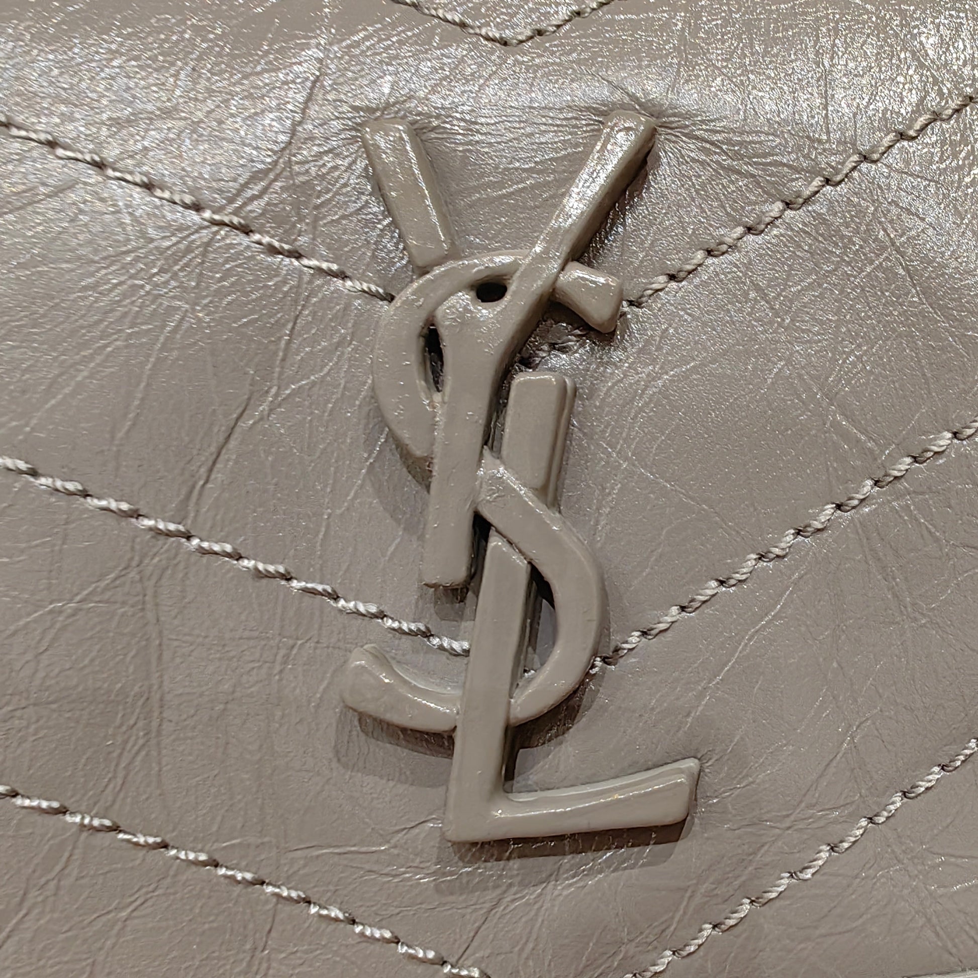 YSL Niki Baby Bag Gray Calfskin 338884 mysite