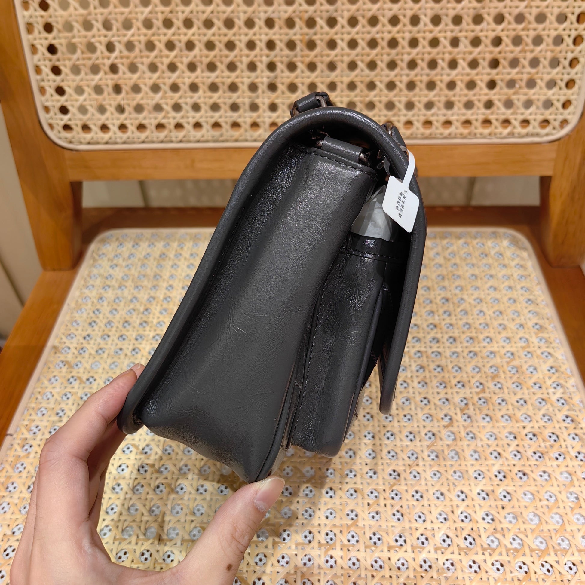 YSL Niki Baby Bag Dark Gray Calfskin 338892 mysite