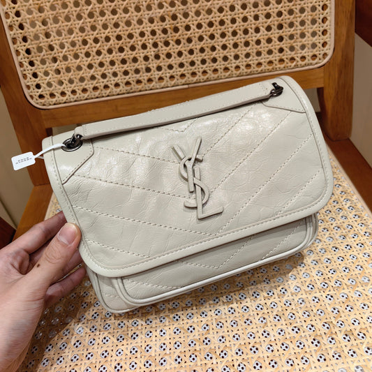 YSL Niki Baby Bag Light Beige Calfskin 338902 mysite