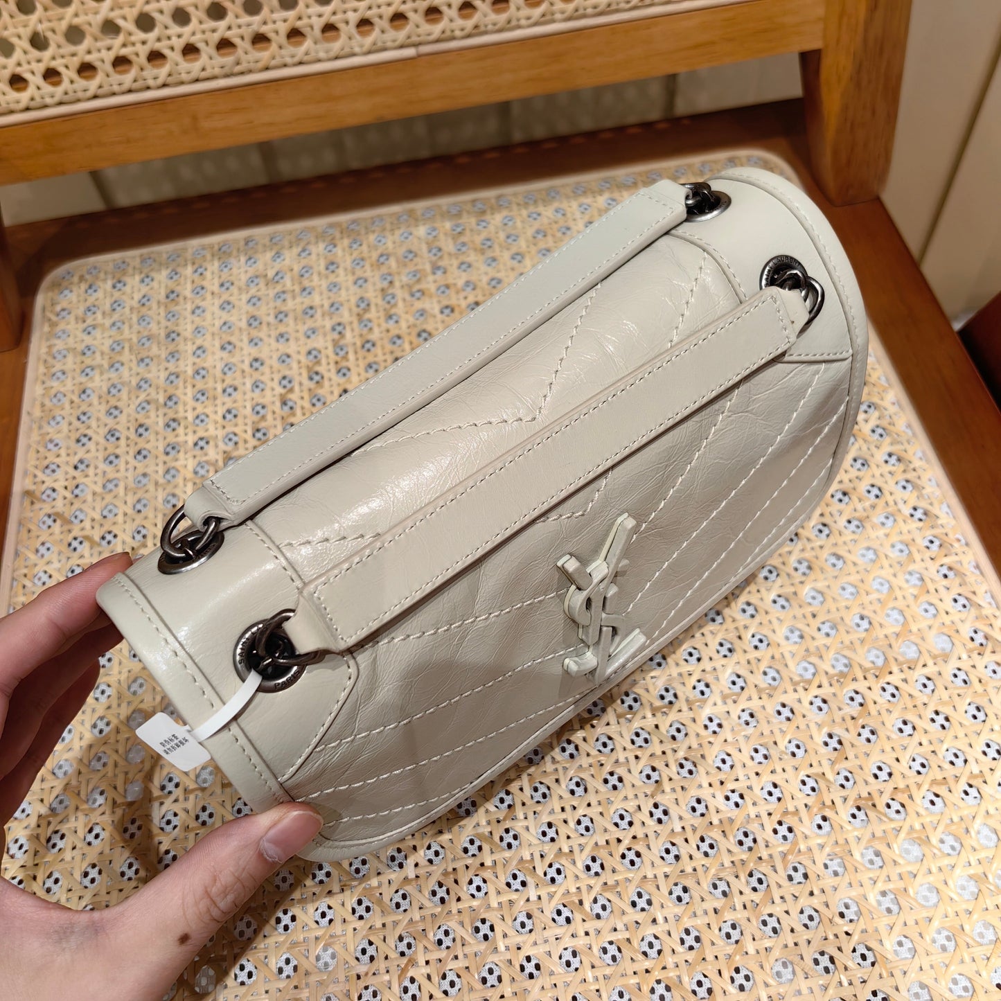 YSL Niki Baby Bag Light Beige Calfskin 338902 mysite