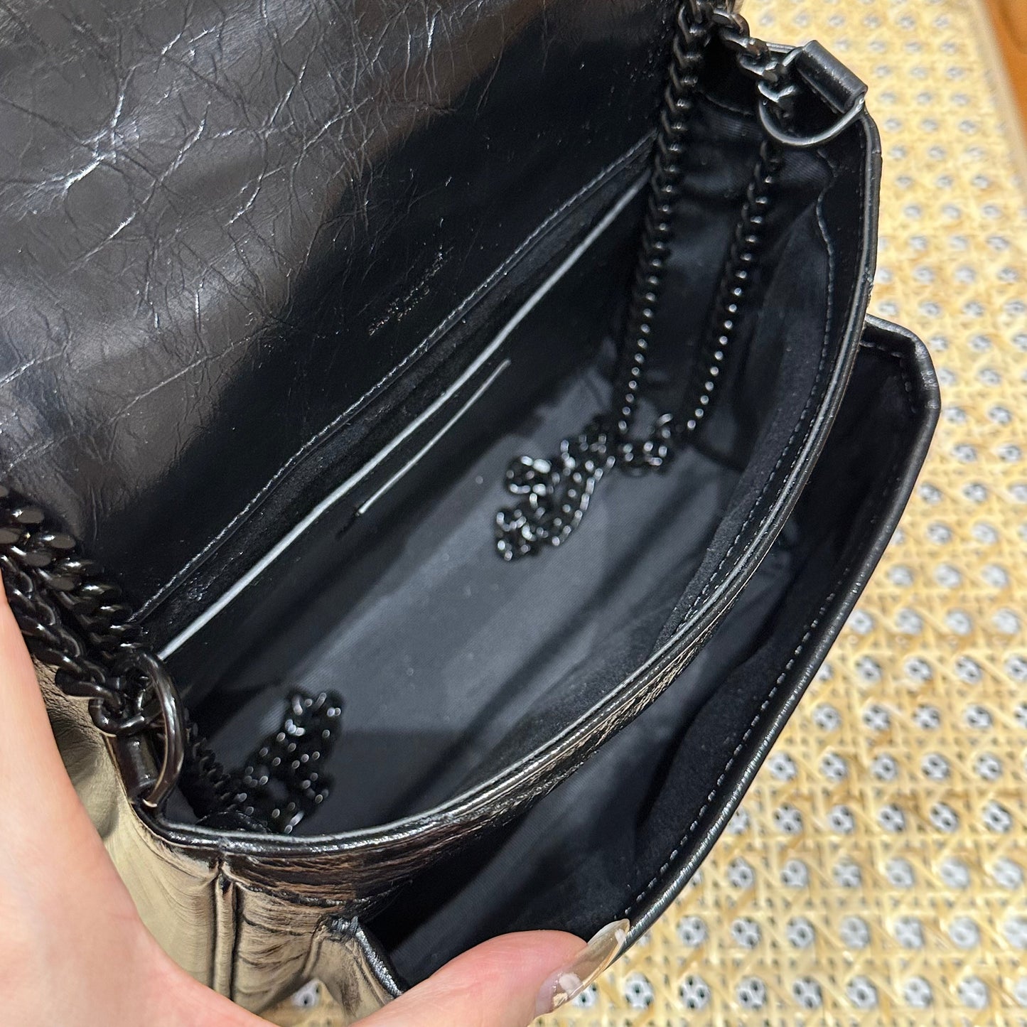 YSL Niki Baby Bag Black Calfskin 338910 mysite