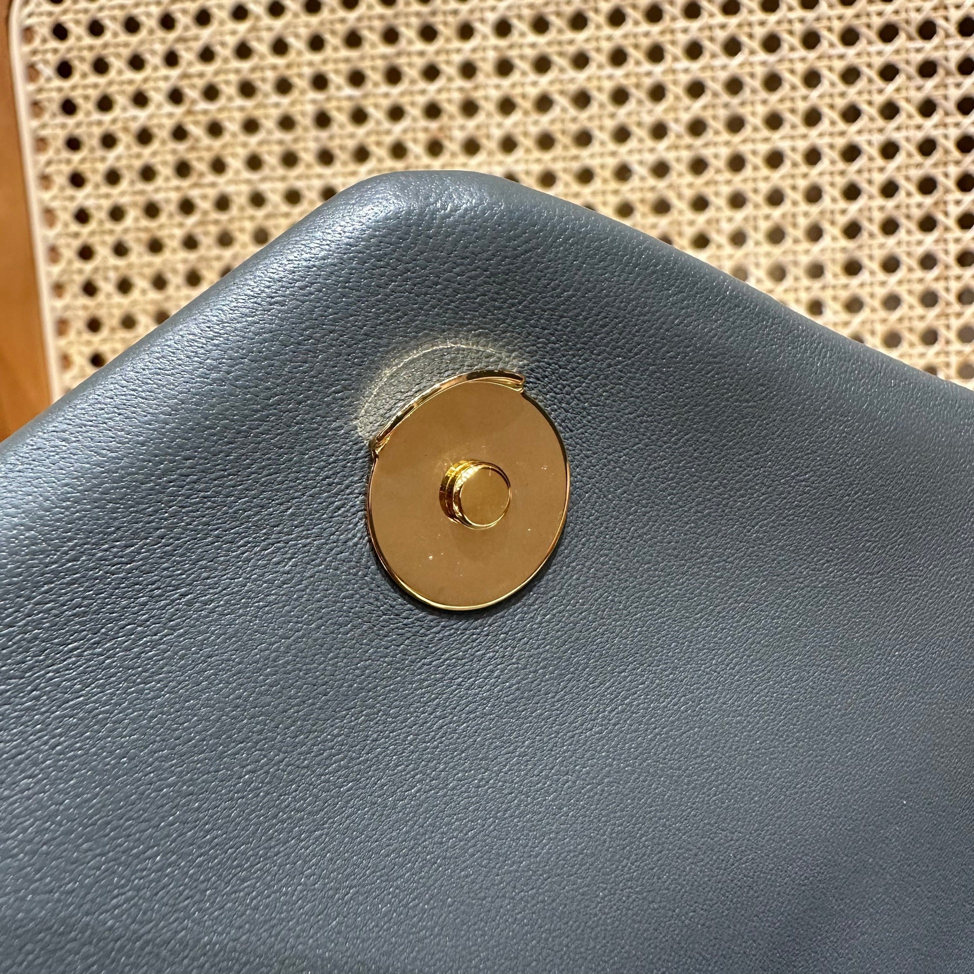 YSL Loulou Puffer Quilted Bag Gray Gold Lambskin 338800 mysite