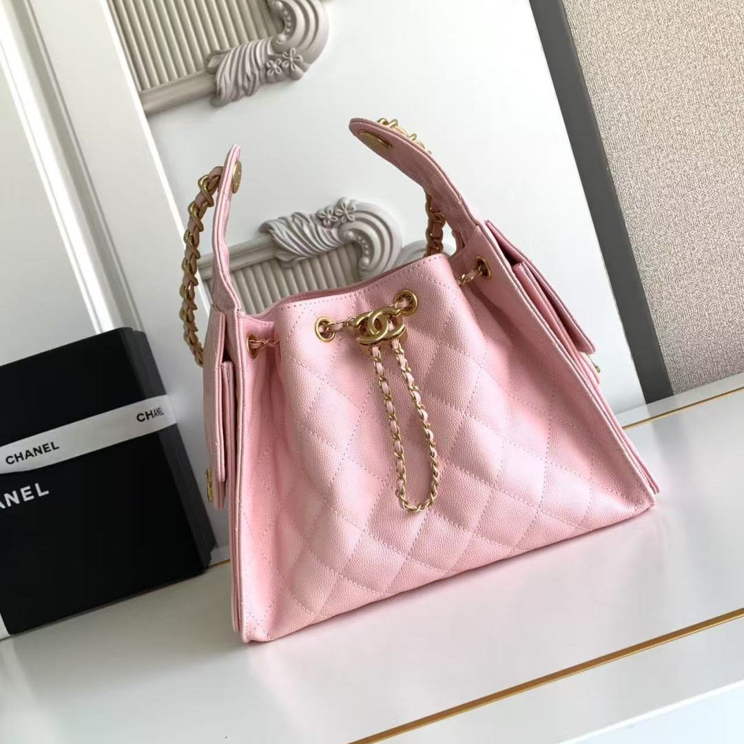 CC 25C Hobo Bag 30cm Pink Grained Calfskin mysite