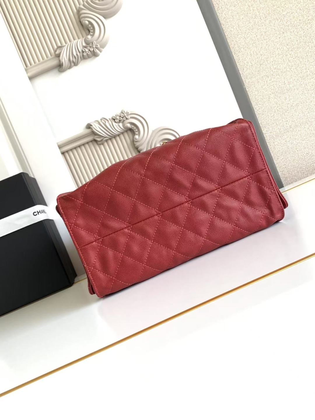 CC 25C Hobo Bag 30cm Dark Red Grained Calfskin mysite