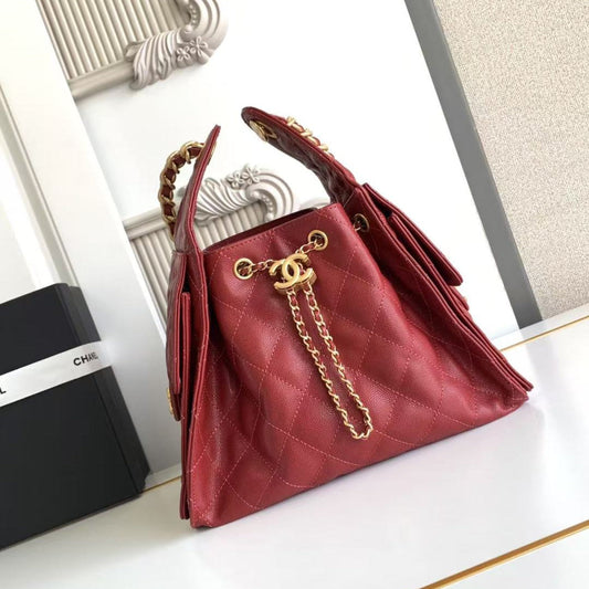 CC 25C Hobo Bag 30cm Dark Red Grained Calfskin mysite