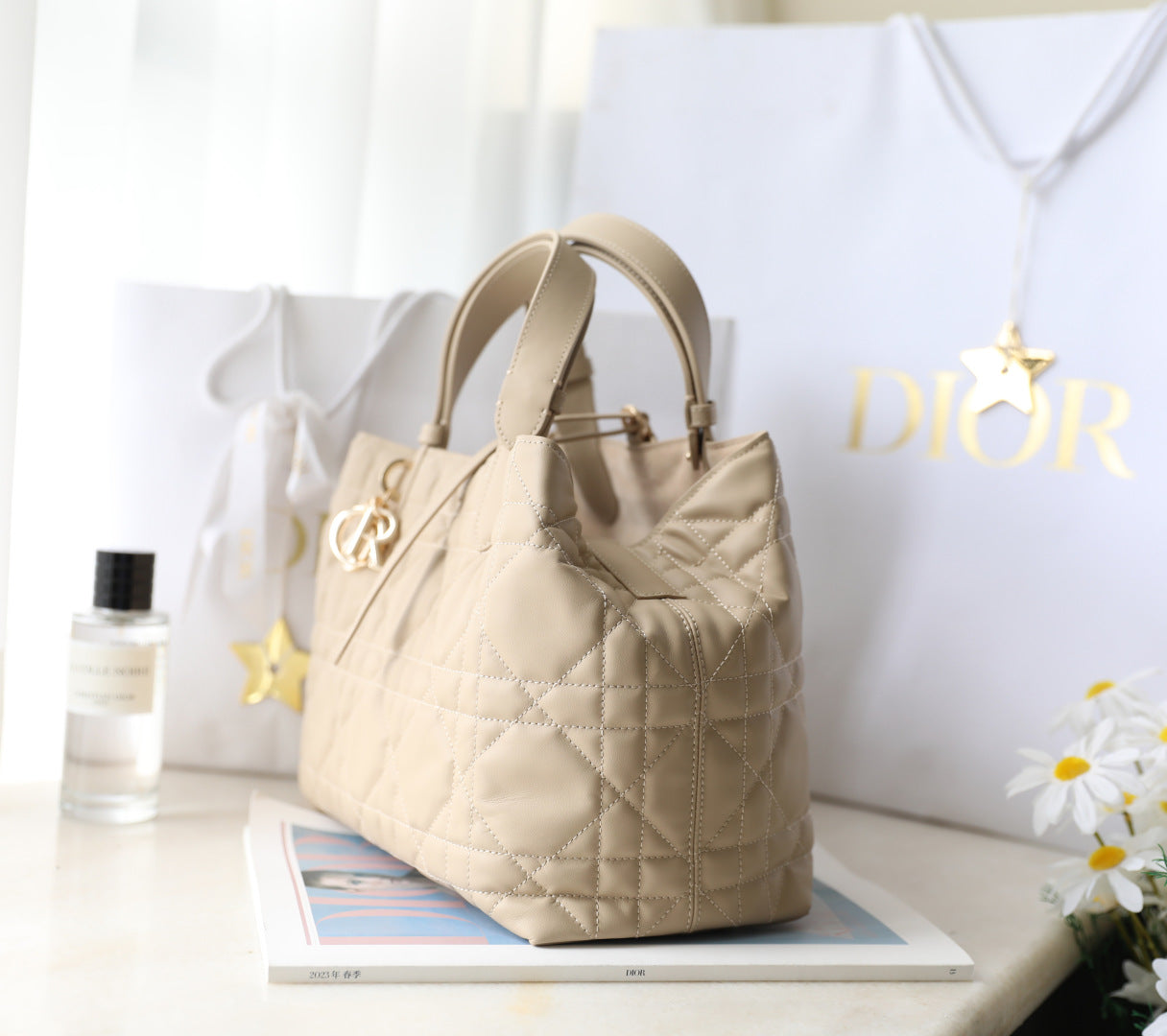 CD Toujours Bag 28.5 Light Beige Calfskin mysite
