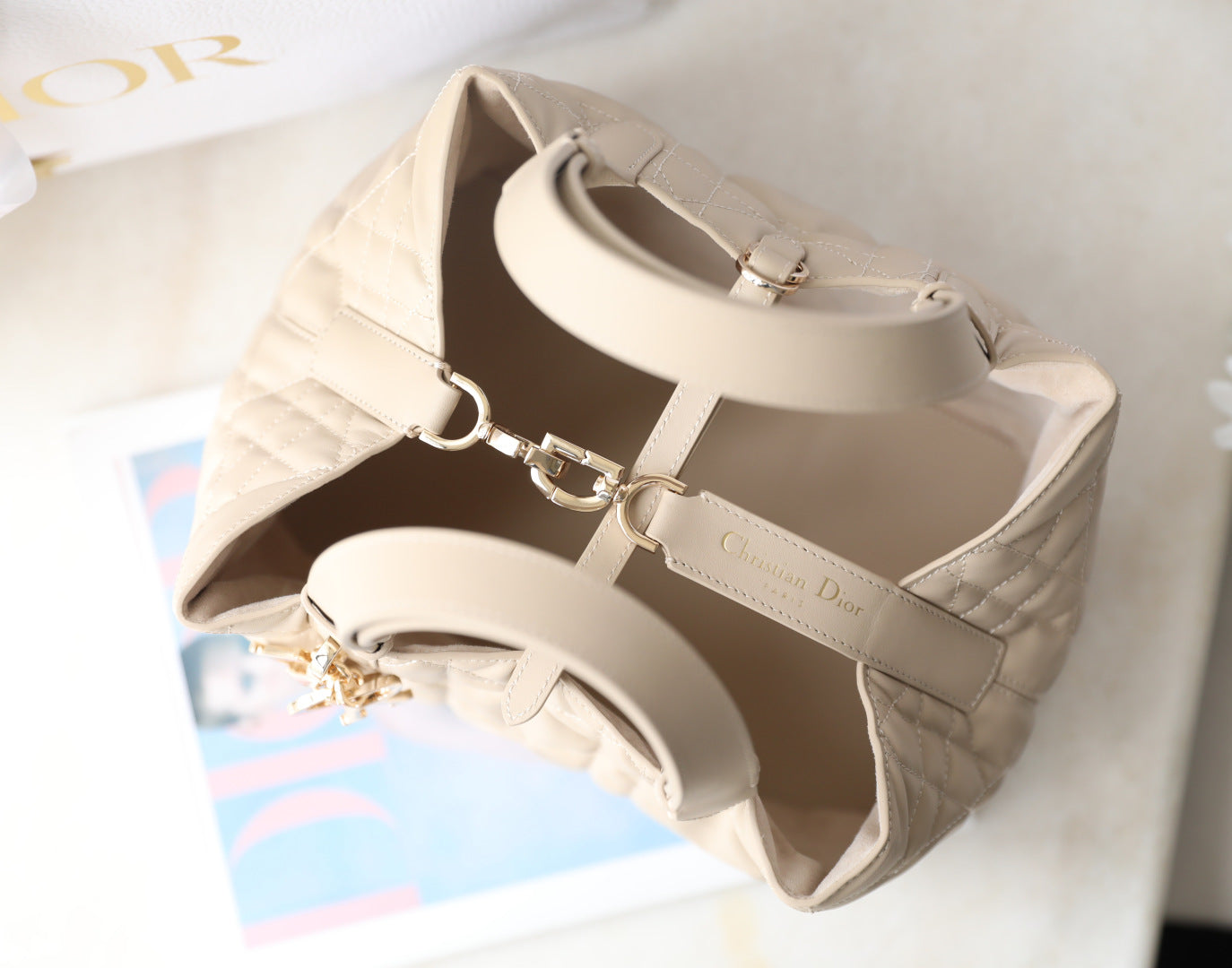 CD Toujours Bag 28.5 Light Beige Calfskin mysite