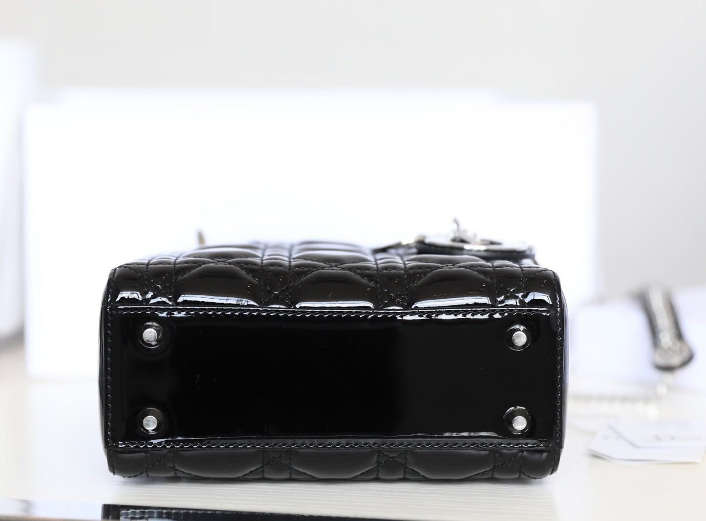 CD Lady Dior Mini Bag With Silver Hardware Calfskin mysite