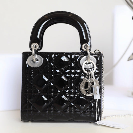 CD Lady Dior Mini Bag With Silver Hardware Calfskin mysite