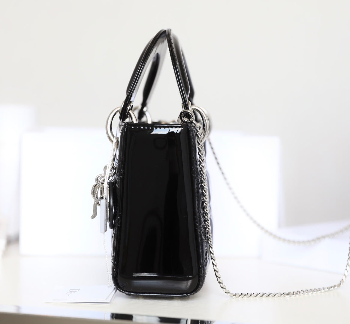 CD Lady Dior Mini Bag With Silver Hardware Calfskin mysite