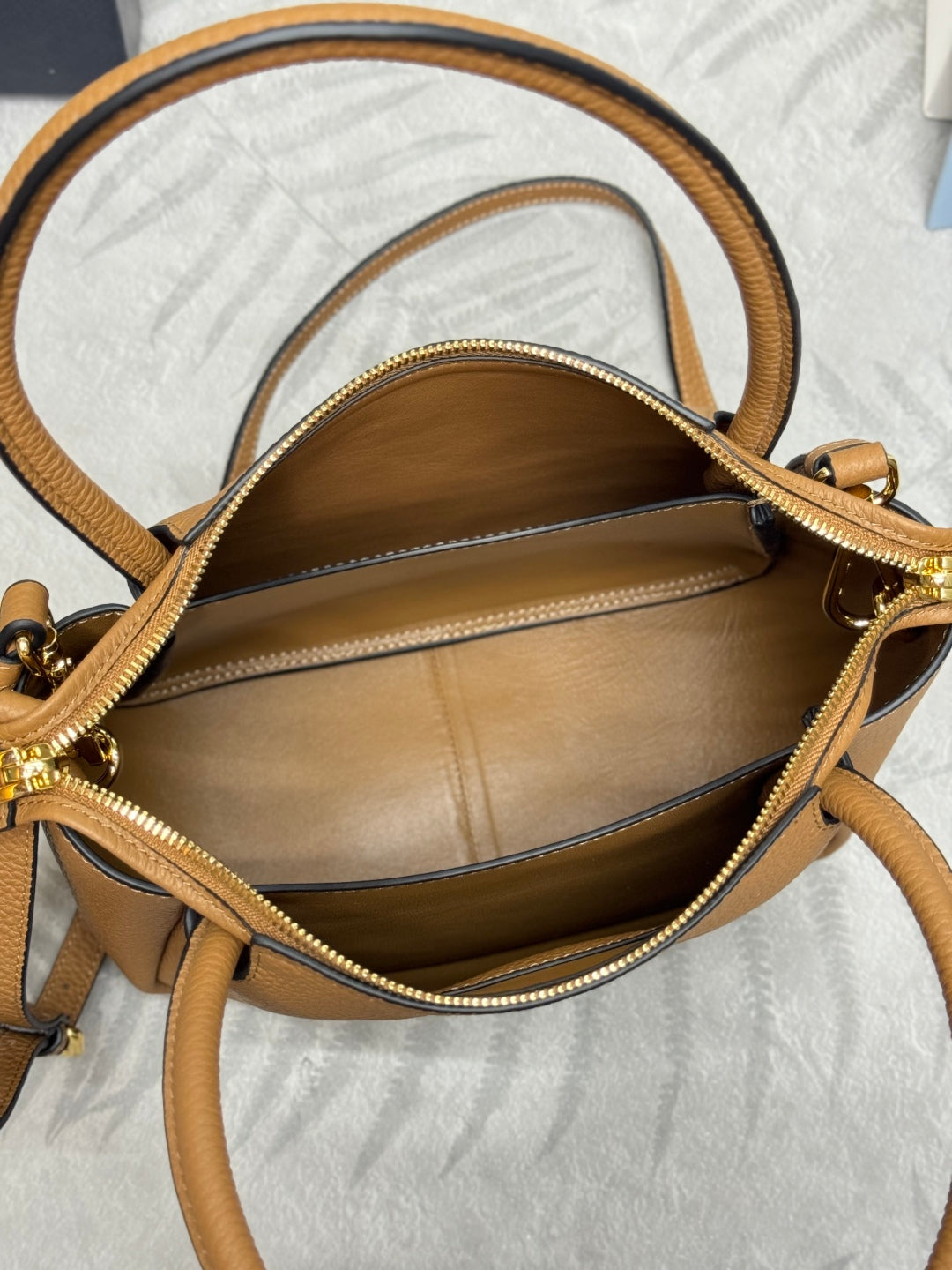 Prada Small Bag 23cm Caramel Grain Leather GHW mysite