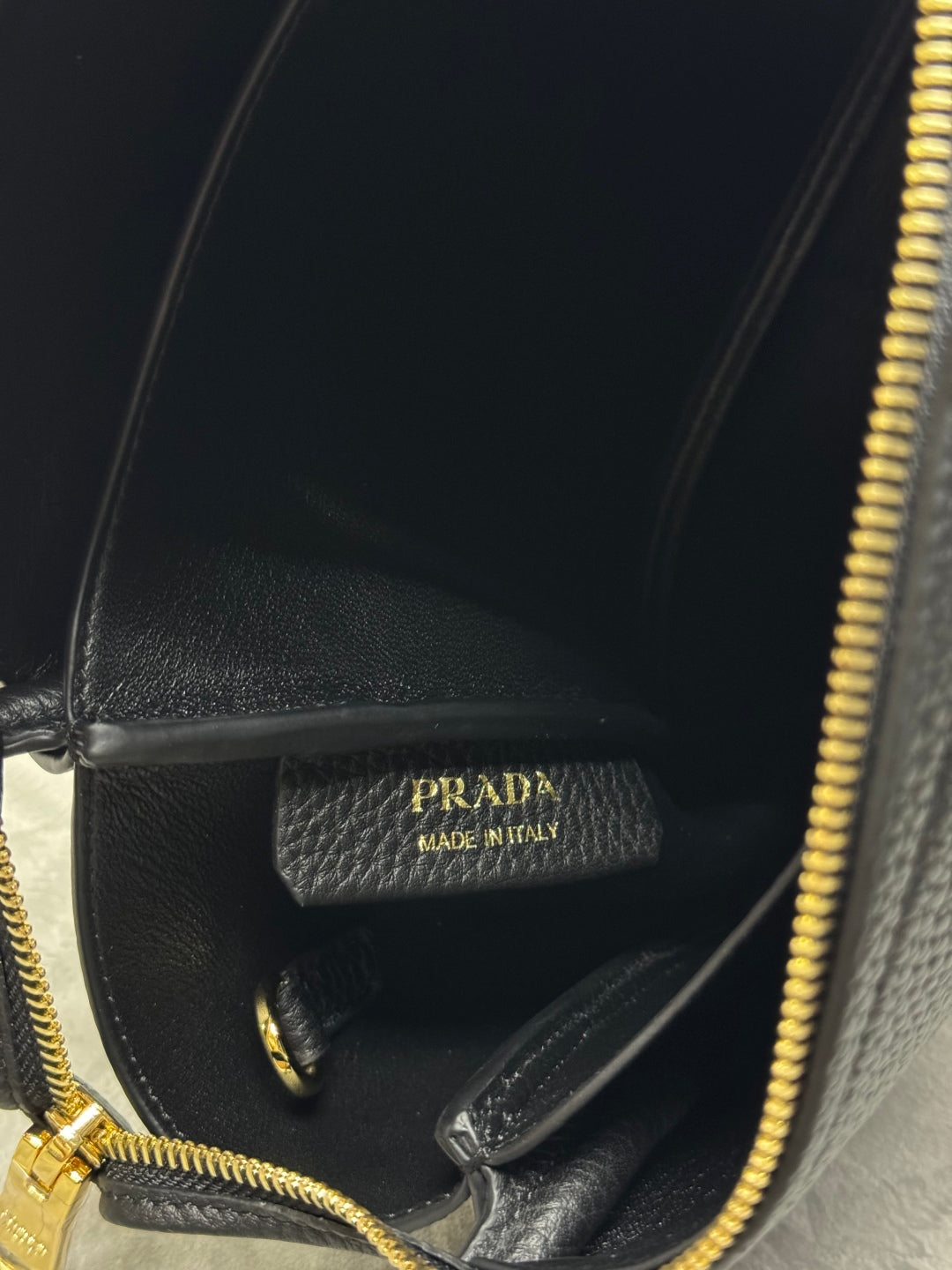 Prada Small Bag 23cm Black Grain Leather GHW mysite