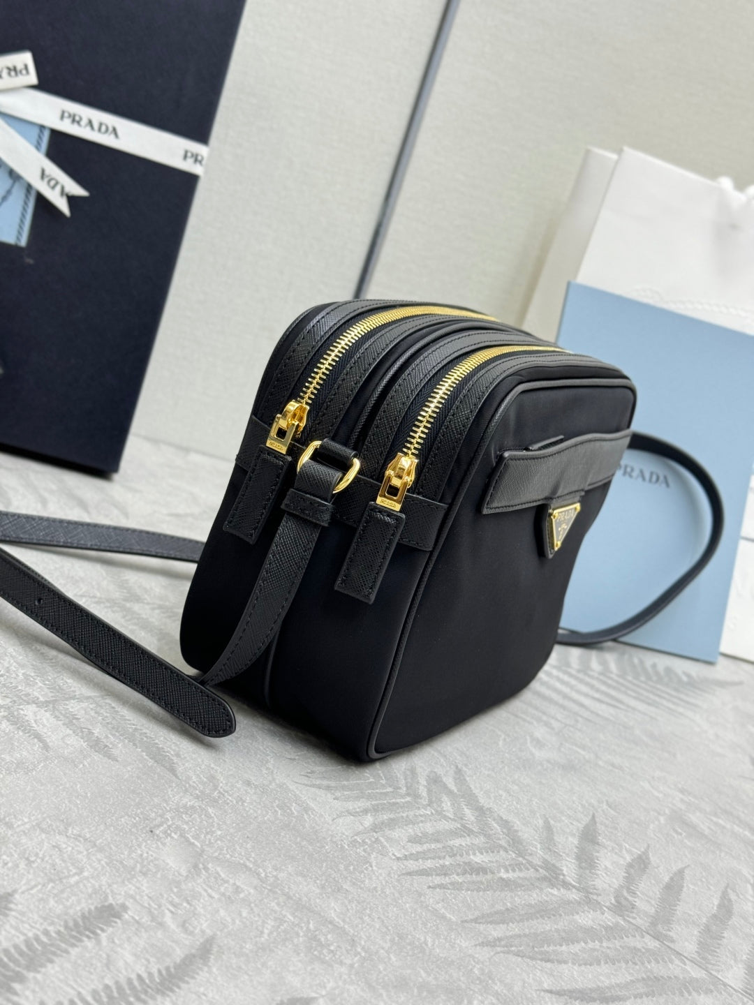 Prada Re-Edition 1978 Shoulder Bag 21cm Black Re-Nylon& Saffiano Leather mysite