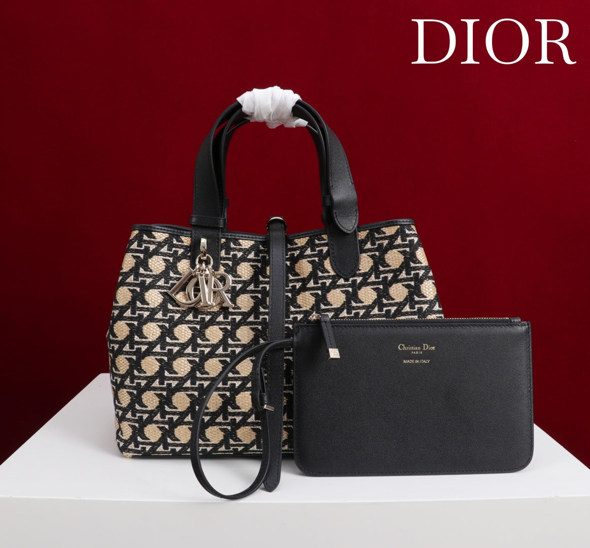 CD Toujours Bag 29 Diamond Black Beige Leather mysite