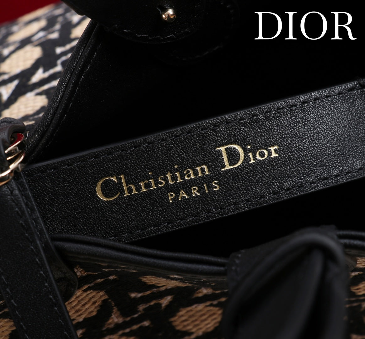 CD Toujours Bag 37 Diamond Black Beige Leather mysite