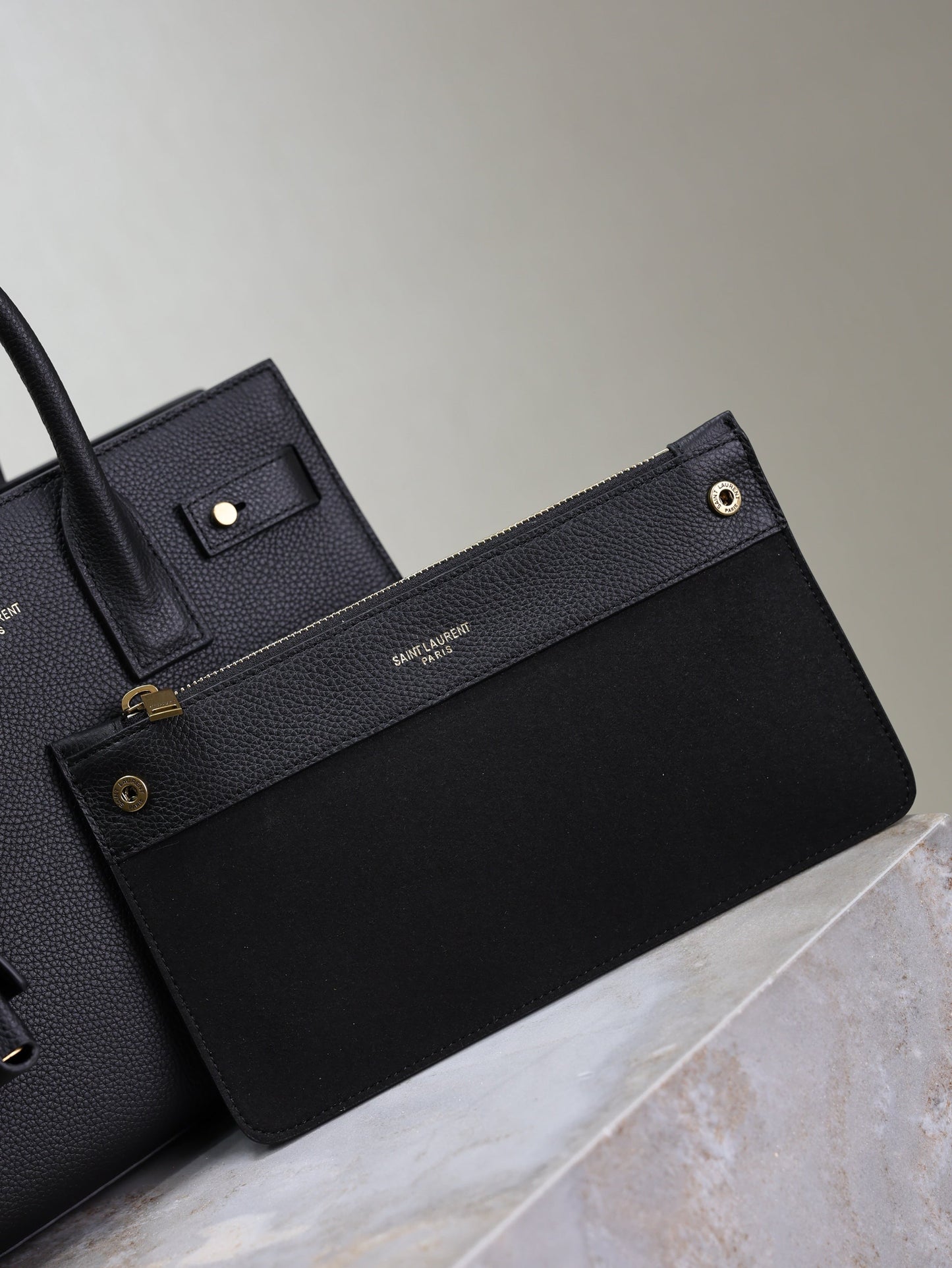 YSL Sac De Jour Nano 26cm Black Grain Cowhide GHW mysite