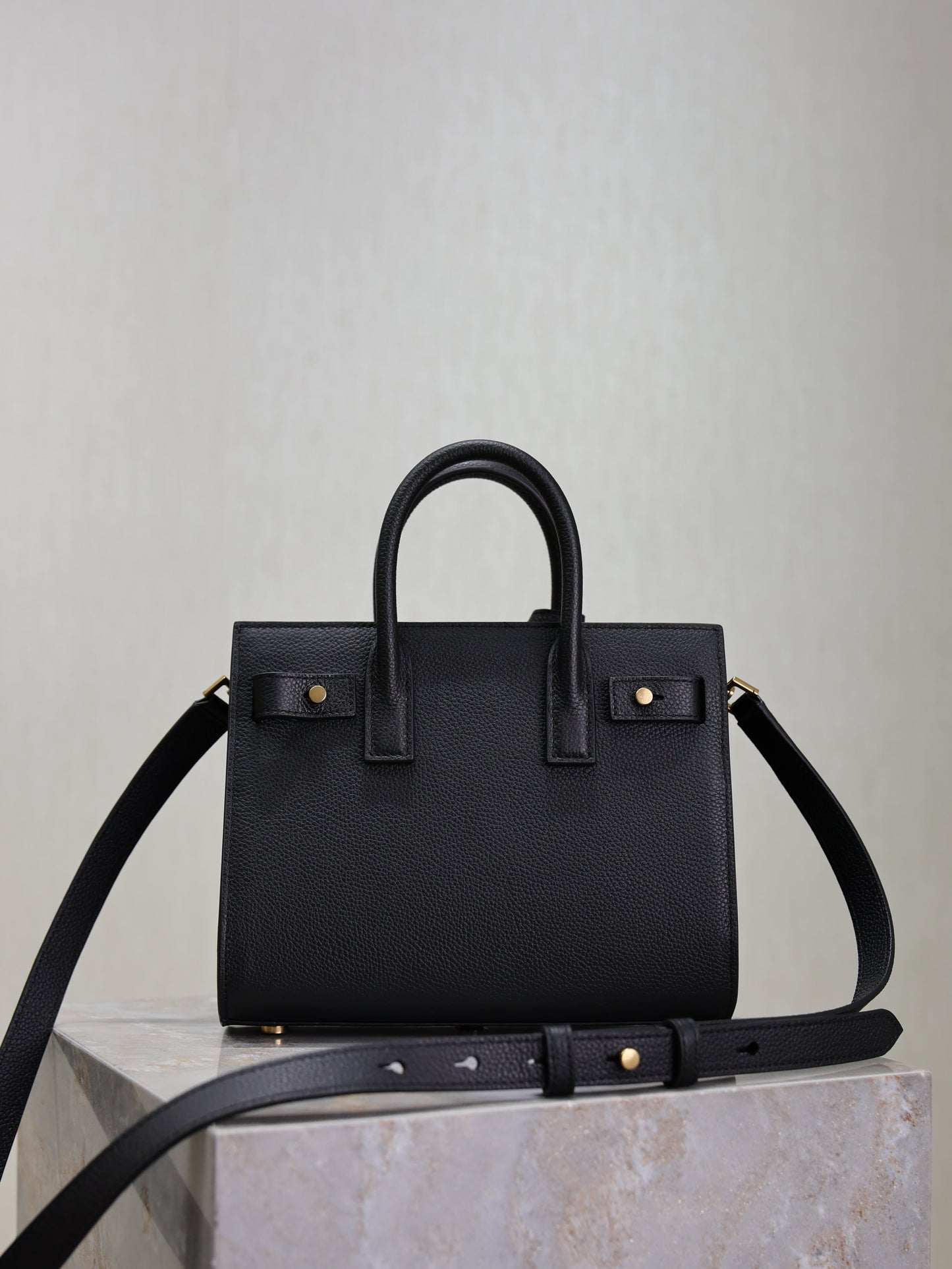 YSL Sac De Jour Nano 22cm Black Grain Cowhide GHW mysite