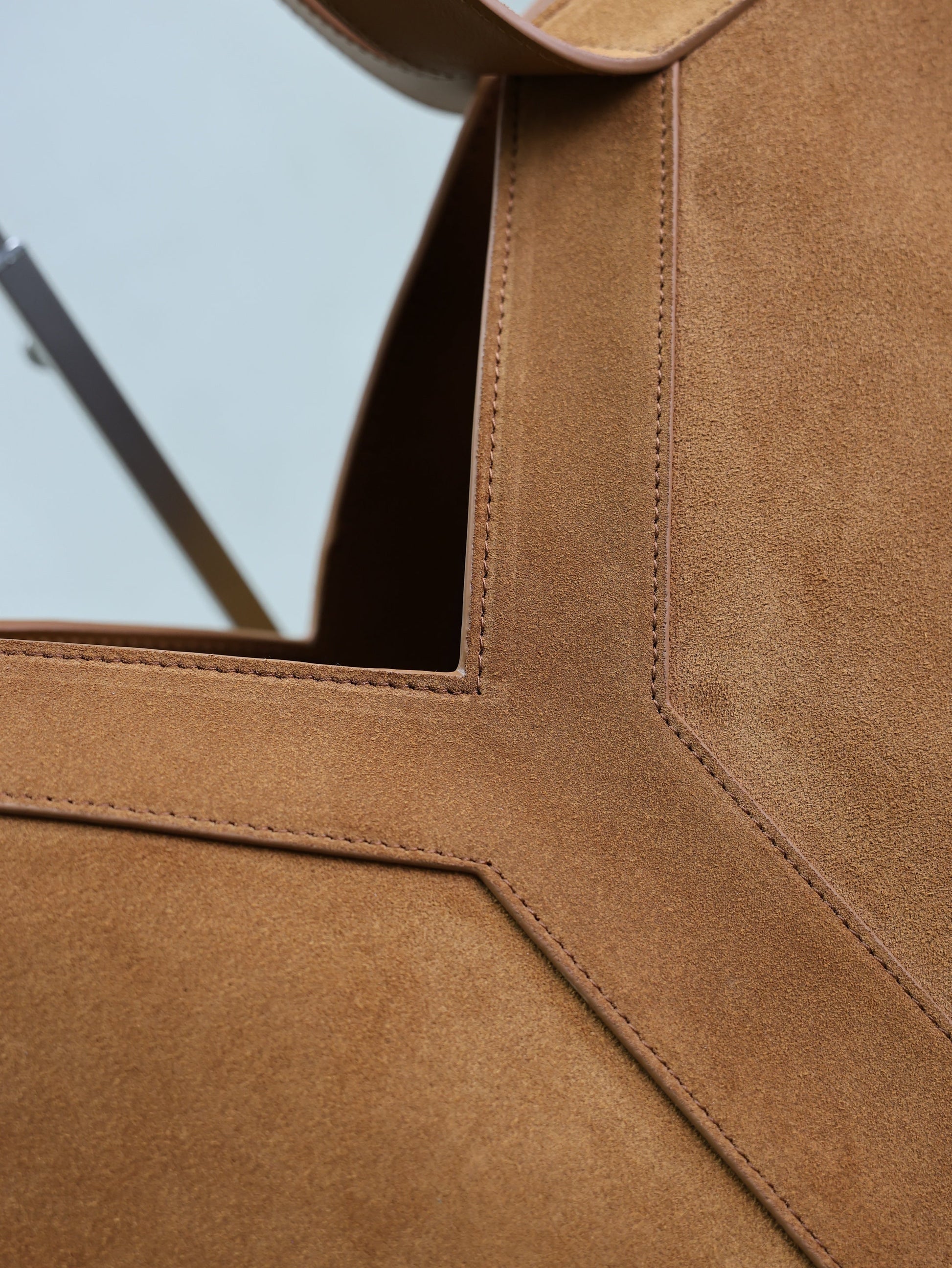 Prada Y Tote Bag Brown Suede mysite